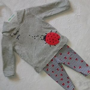 🏵4/$25🏵 Carter's Baby Girl Hooded Outfit